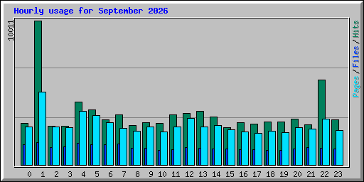Hourly usage for September 2026