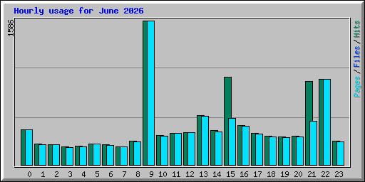 Hourly usage for June 2026